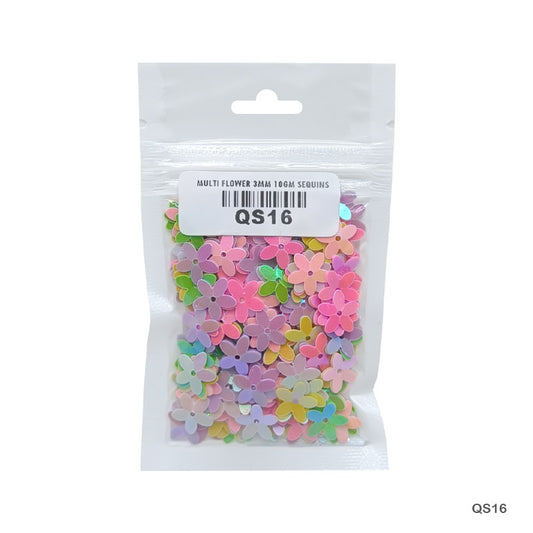 Gift To Love | Flower Sequins | Size : 10 Mm | Pcs : 10 Gm | Code : QS16