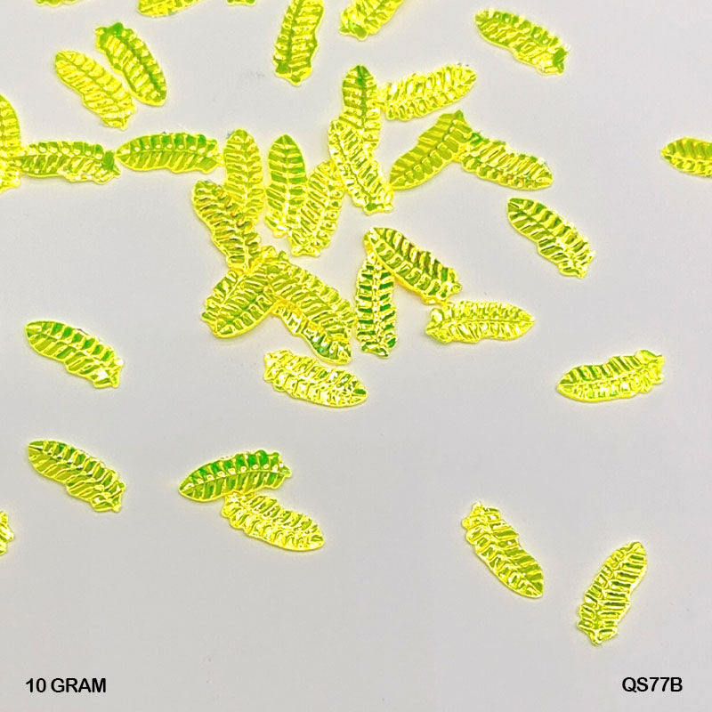 Gift To Love | Leaf Sequins | Size : Ss | Pcs : 10 Gm | Code : QS77B