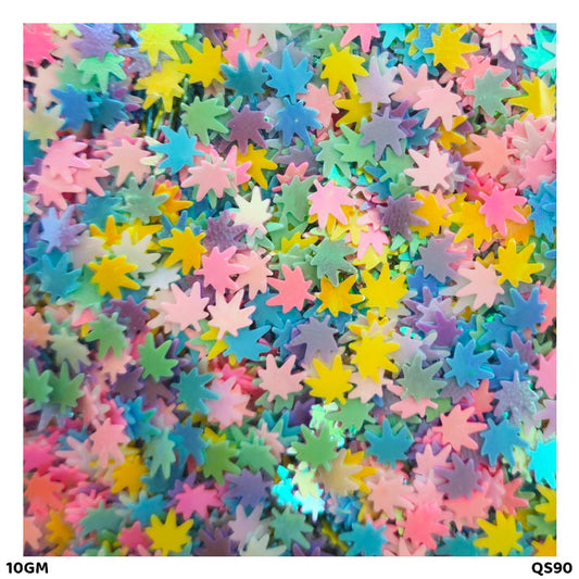 Gift To Love | Starburst Sequins | Color : Multi | Pcs : 10 Gm | Code : QS90