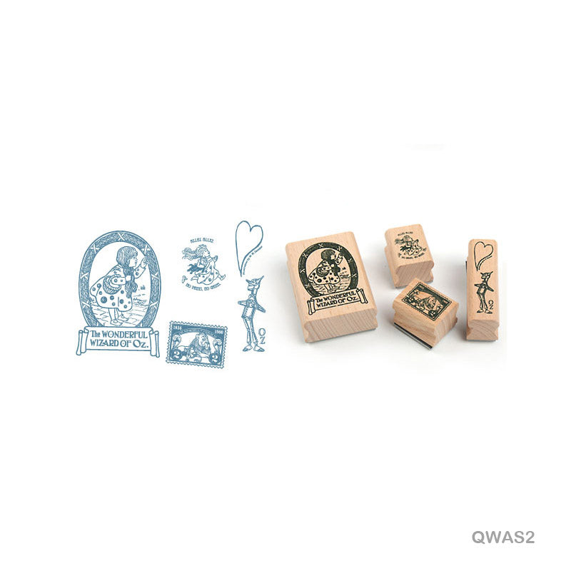 Gift To Love | Quartet Wooden Antique Stamp | Pcs : 4 Pcs | Code : QWAS2