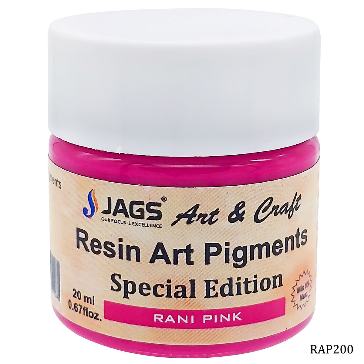 Gift To Love | Resin Art Pigments | Color : Rani Pink | Size : 20 Ml | Code : RAP200
