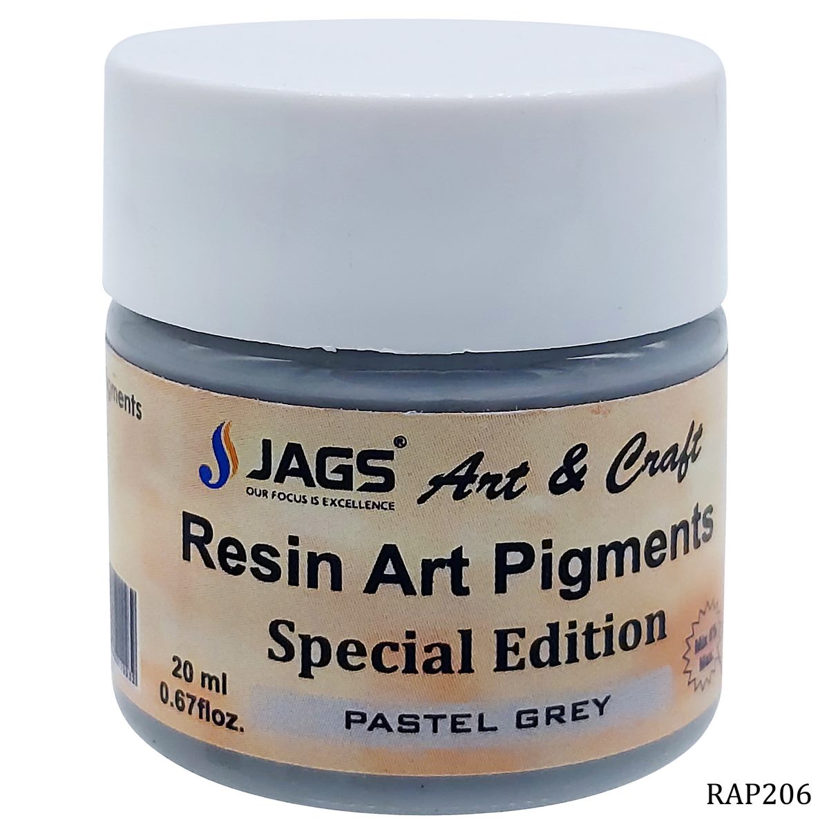 Gift To Love | Resin Art Pigments | Color : Pastel Grey | Size : 20 Ml | Code : RAP206