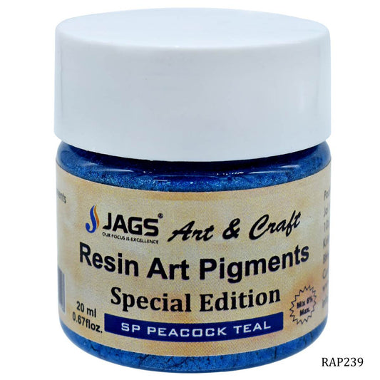 Gift To Love | Resin Art Pigments | Color : Peacock Teal | Size : 20 Ml | Code : RAP239