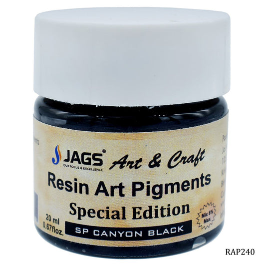Gift To Love | Resin Art Pigments | Color : Canyon Black | Size : 20 Ml | Code : RAP240