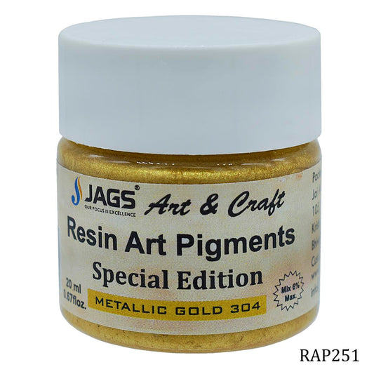 Gift To Love | Resin Art Pigments | Color : Metallic Gold | Size : 20 Ml | Code : RAP251