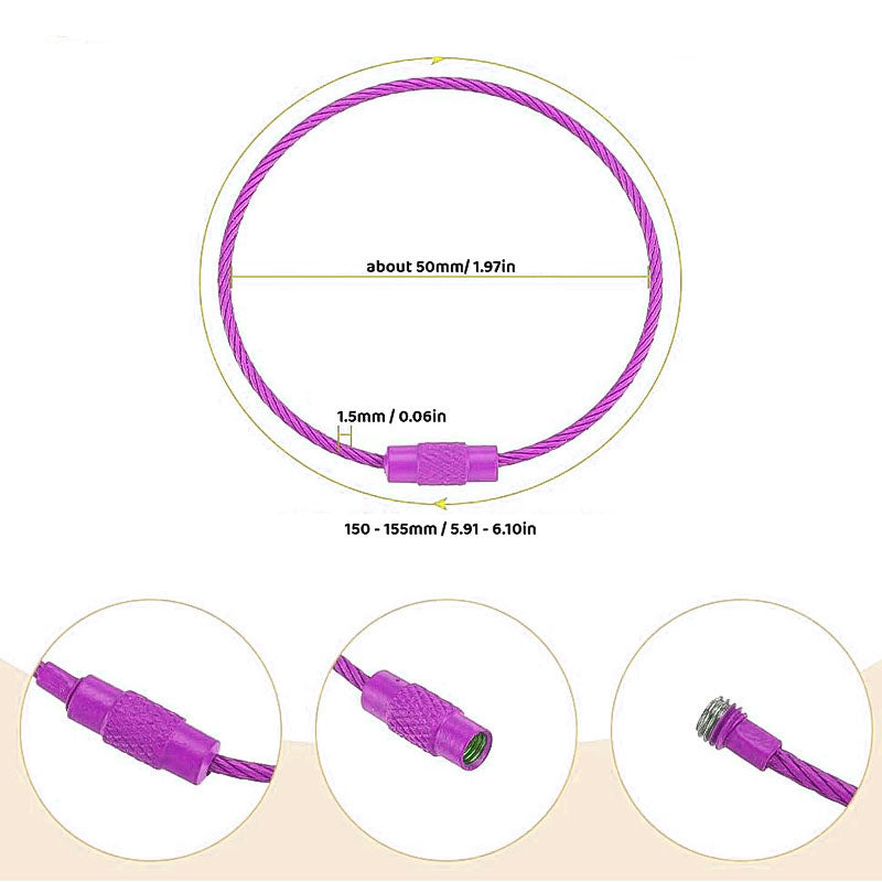 Gift To Love | Round Ss Keychain Clasp Lock | Size : 50 Mm | Pcs : 5 Pcs | Code : RKB55P