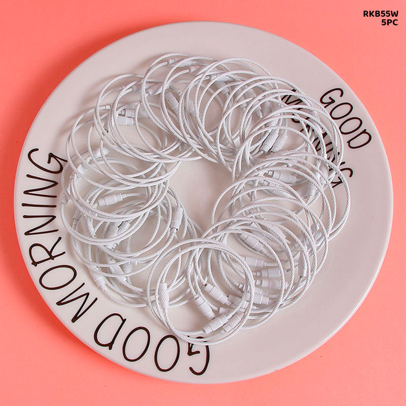 Gift To Love | Round Ss Keychain Clasp Lock | Size : 50 Mm | Pcs : 5 Pcs | Code : RKB55W