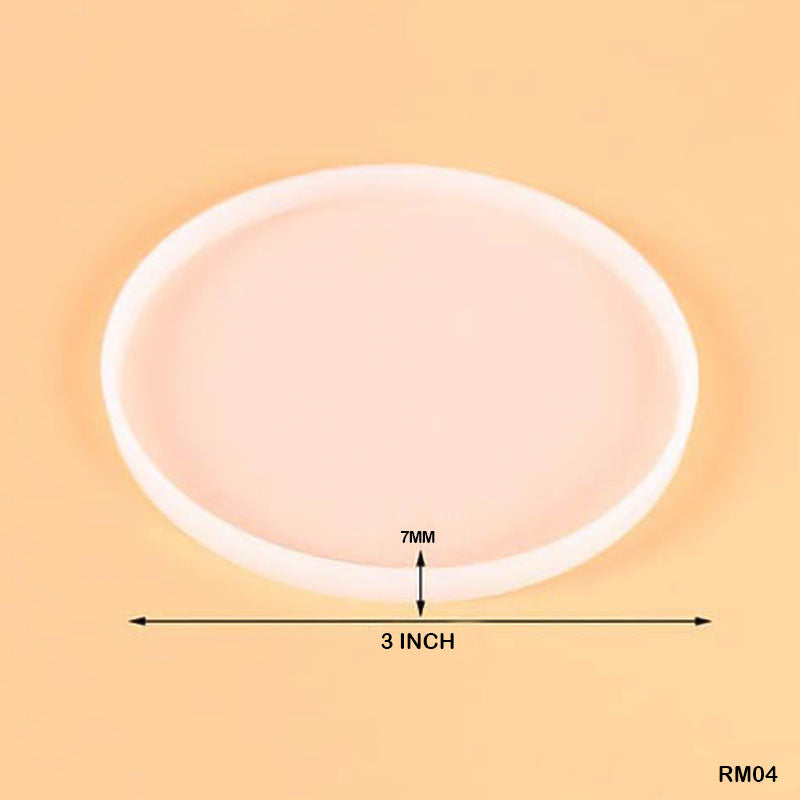 RM04 SILICON MOLD ROUND PLAIN 3 INCH - GIFT TO LOVE