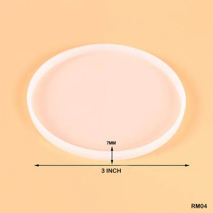 RM04 SILICON MOLD ROUND PLAIN 3 INCH - GIFT TO LOVE