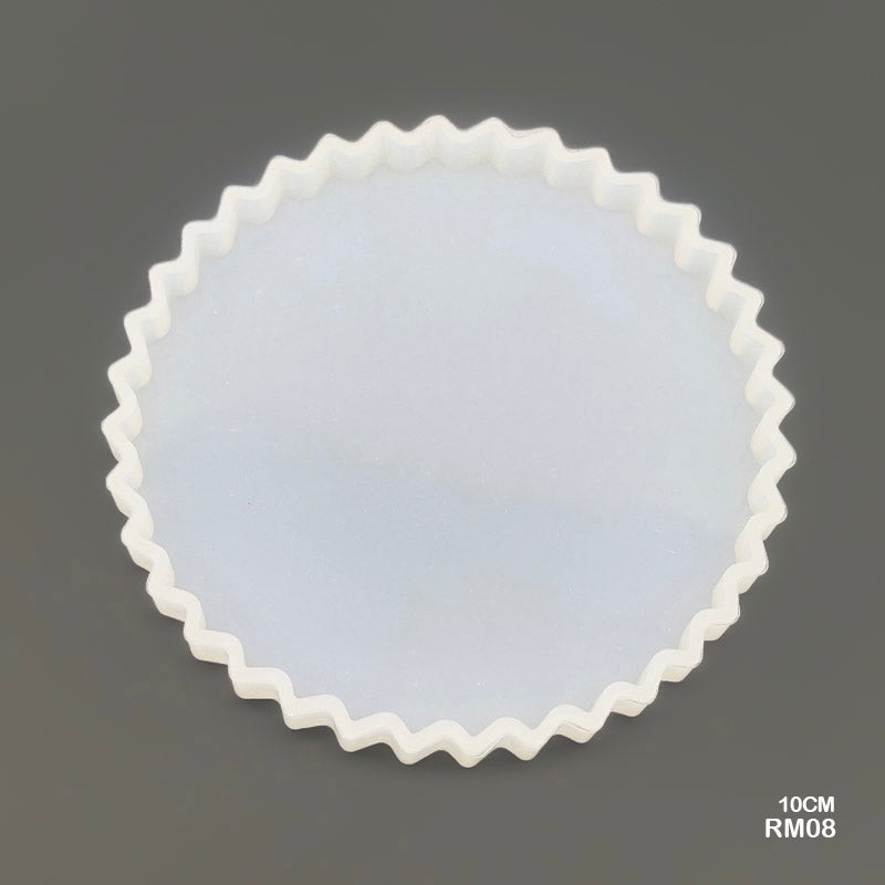 Gift To Love | Silicon Mold Round Zigzag | Size : 4 Inch | Code : RM08