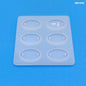 Gift To Love | Silicone Rakhi Mold Oval | Size : 34 X 21 Mm | Pcs : 6 Cavity | Code : RM160B