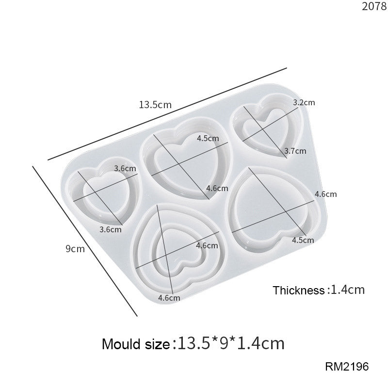 Gift To Love | Silicon Mould | Size : 13.5 X 9 Cm | Code : RM2196