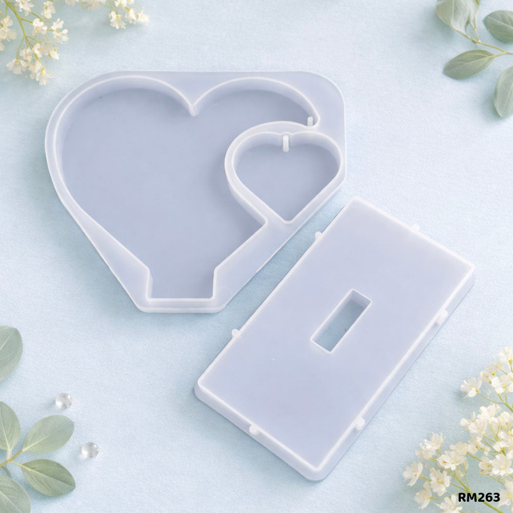 गिफ्ट टू लव (Gift To Love) | सिलिकॉन मोल्ड साइड हार्ट (Silicon Mould Side Heart) | कोड : RM263