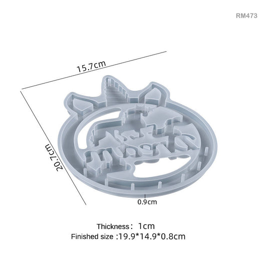Gift To Love | Silicon Mould | Size : 20.7 X 15.7 X 1 Cm | Code : RM473