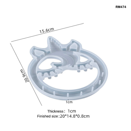 Gift To Love | Silicon Mould | Size : 20.9 X 15.6 X 1 Cm | Code : RM474