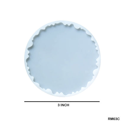 RM63C SILICONE MOLD ROUND ZIGZAG 3 INCH - GIFT TO LOVE