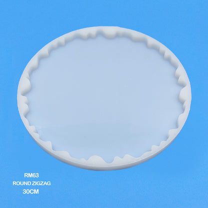 RM63 SILICONE MOLD ROUND ZIGZAG 30CM - GIFT TO LOVE