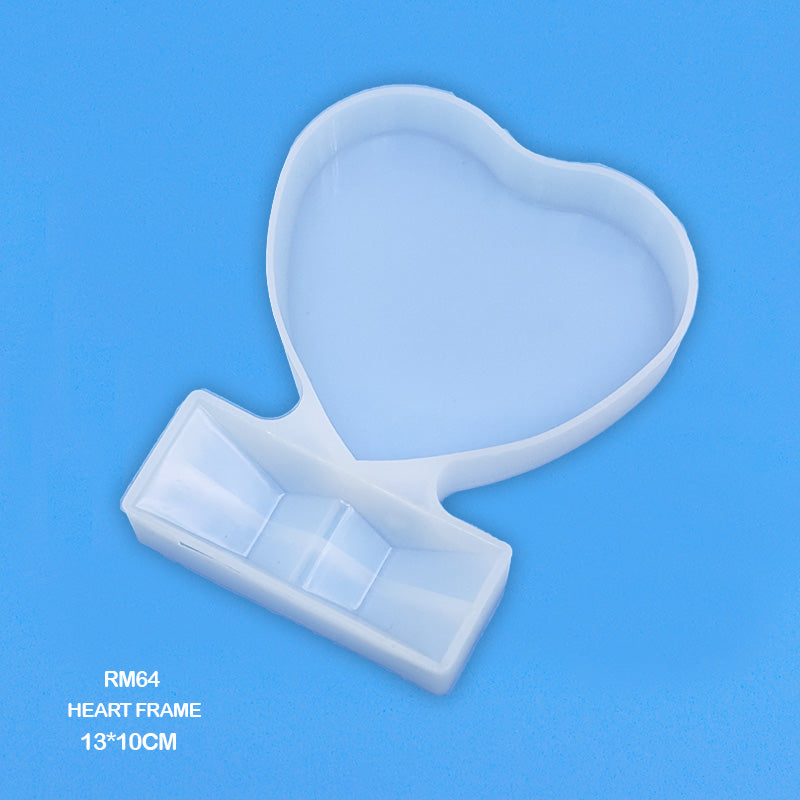 Gift To Love | Silicone Mold Heart Frame | Size : 13 X 10 Cm | Code : RM64