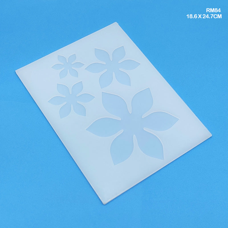 Gift To Love | Silicone Mold 4 Flower | Size : 18.5 X 24.6 Cm | Code : RM84