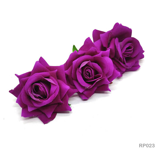 Gift To Love | Rose Cloth Flower | Color : Deep Purple | Pcs : 50 Pcs | Code : RP023