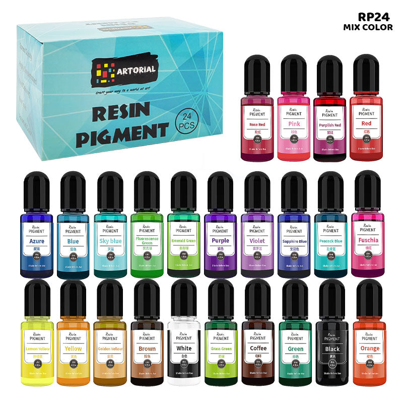 Gift To Love | Resin Pigment | Size : 10 Ml | Pcs : 24 Colors | Code : RP24