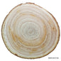 Gift To Love | Round Wood Plate Light Weight | Size : 24 Cm To 27 Cm X 2.5 Cm | Code : RWPLW27CM