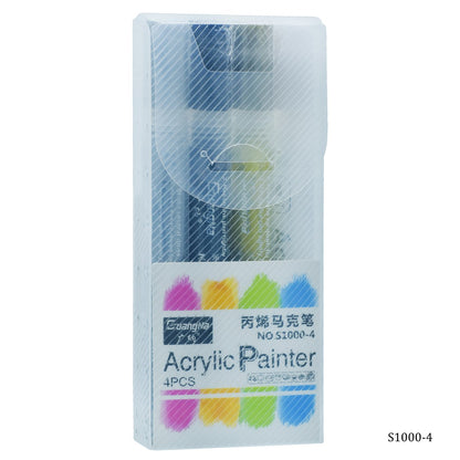 Gift To Love | Acrylic Painter Water Based Marker | Pcs : 4 Pcs | Code : S1000-4