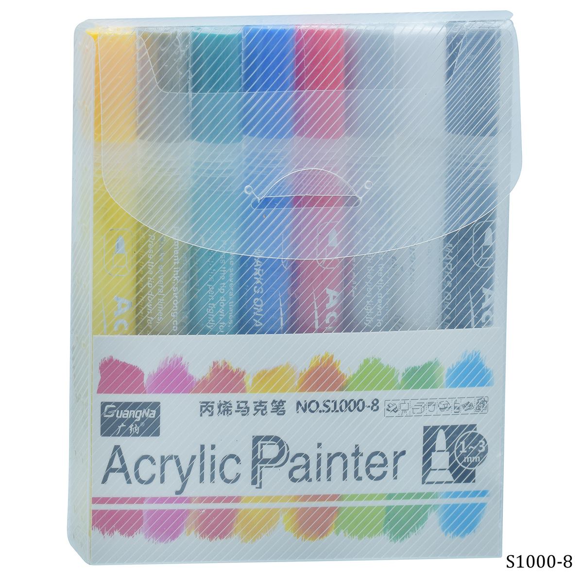 Gift To Love | Acrylic Painter Water Based Marker | Pcs : 8 Pcs | Code : S1000-8