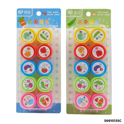Gift To Love | S661013Sc Fruit N Vegetable Stamp | Pcs : 10Pc | Code : S661013SC