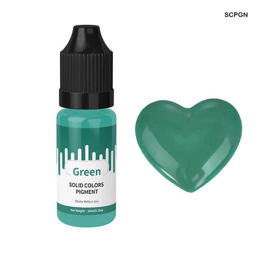 Gift To Love | Solid Color Pigment | Color : Green | Size : 10 Ml | Code : SCPGN