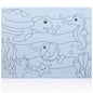 Gift To Love | Stretched Canvas Pre Marked 8X10Inch Ocean | Code : SCPM01