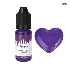 Gift To Love | Solid Color Pigment | Color : Purple | Pcs : 10 Ml | Code : SCPPL
