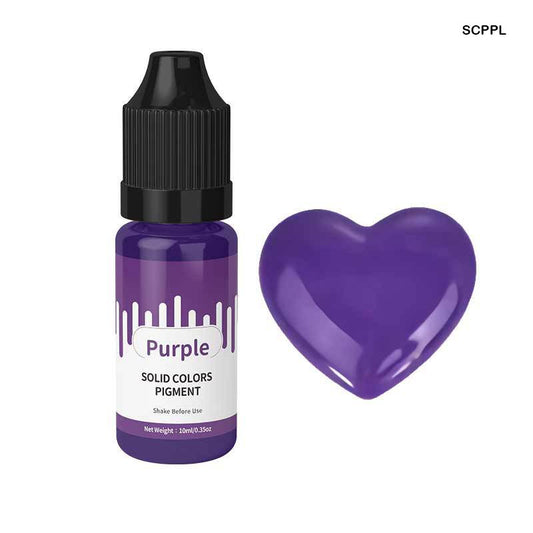 Gift To Love | Solid Color Pigment | Color : Purple | Pcs : 10 Ml | Code : SCPPL