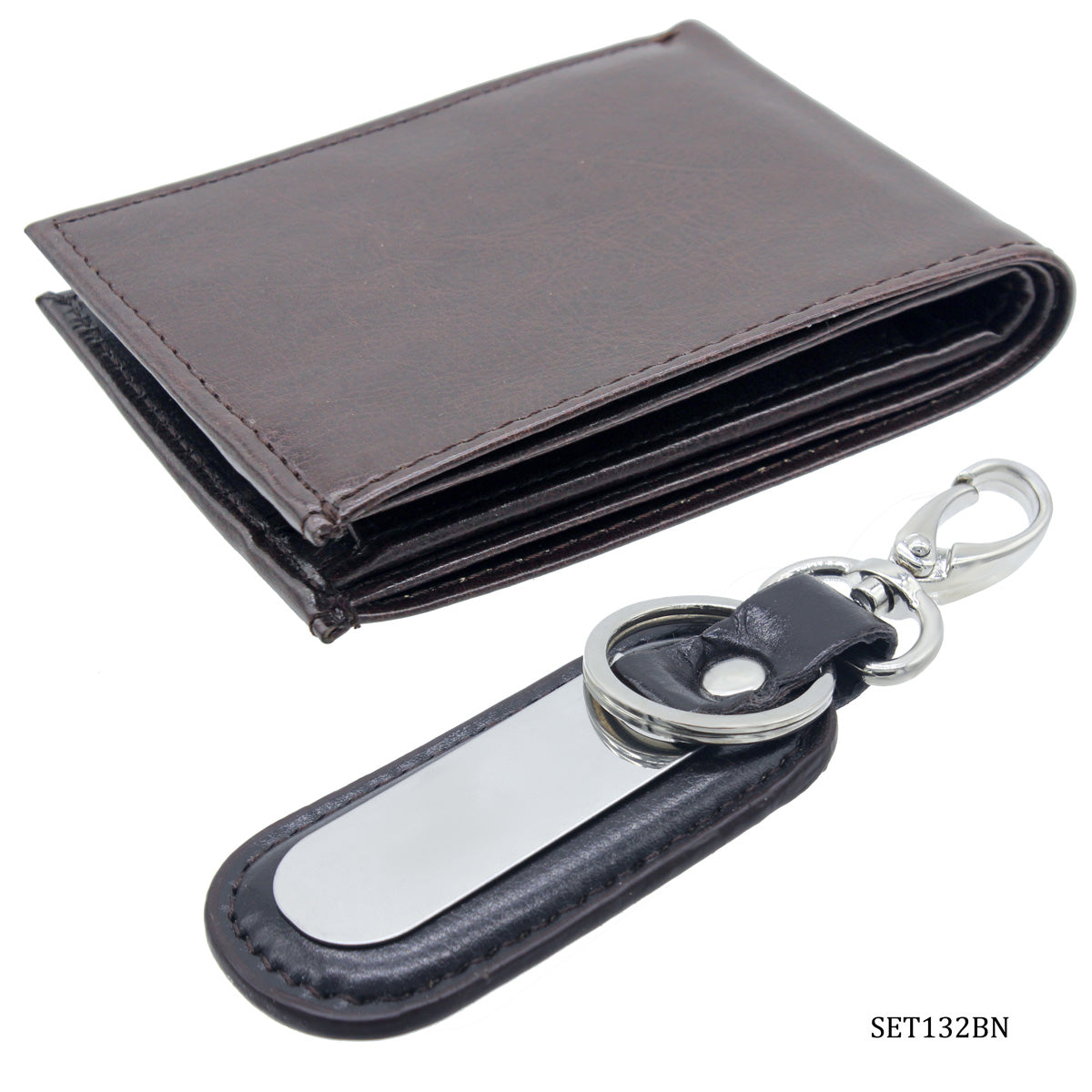 Gift To Love | Keychain With Wallet | Color : Brown | Code : SET132BN