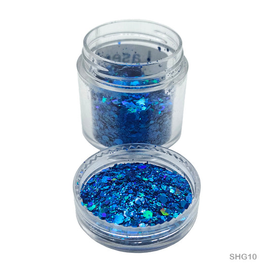 Gift To Love | Shimmer Glitter Laser | Color : Blue | Code : SHG10
