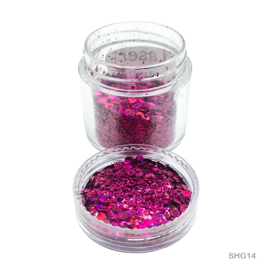Gift To Love | Shimmer Glitter Laser | Color : Peach | Code : SHG14