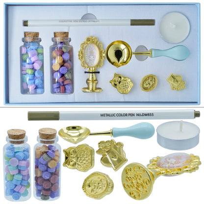 Gift To Love | Wax Seal Stamp Kit | Pcs : Set Of 9 Pcs | Code : SL-9