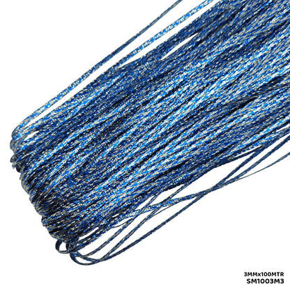 Gift To Love | Shimmer Metallic Cord Thread | Color : Multi | Size : 3 Mm X 100 Mtr | Code : SM1003M3