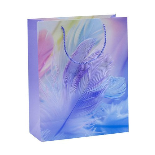Gift To Love | Paper Bag Printed Feather Medium A4 26X32X10CM | Code : SM7117M-1