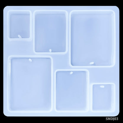 Gift To Love | Silicone Mould Diy Jewelry Locket Pendant Rectangle | Code : SMDJ03