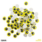 Gift To Love | Googly Eye Colored | Color : Yellow | Size : 15 Mm | Pcs : 30 Pcs | Code : SMGCO15Y
