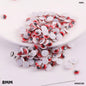 Gift To Love | Googly Eye With Eyelash | Color : Red | Size : 8 Mm | Pcs : 70 Pcs | Code : SMGEC8R