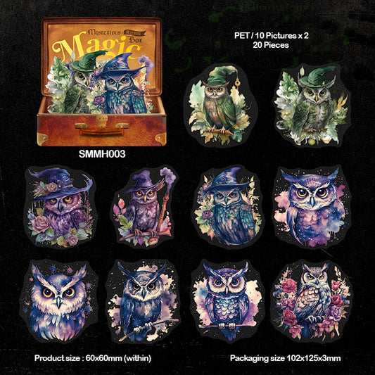 Gift To Love | Retro Mysterious Magic Box Sticker | Pcs : 20 Pcs | Code : SMMH003