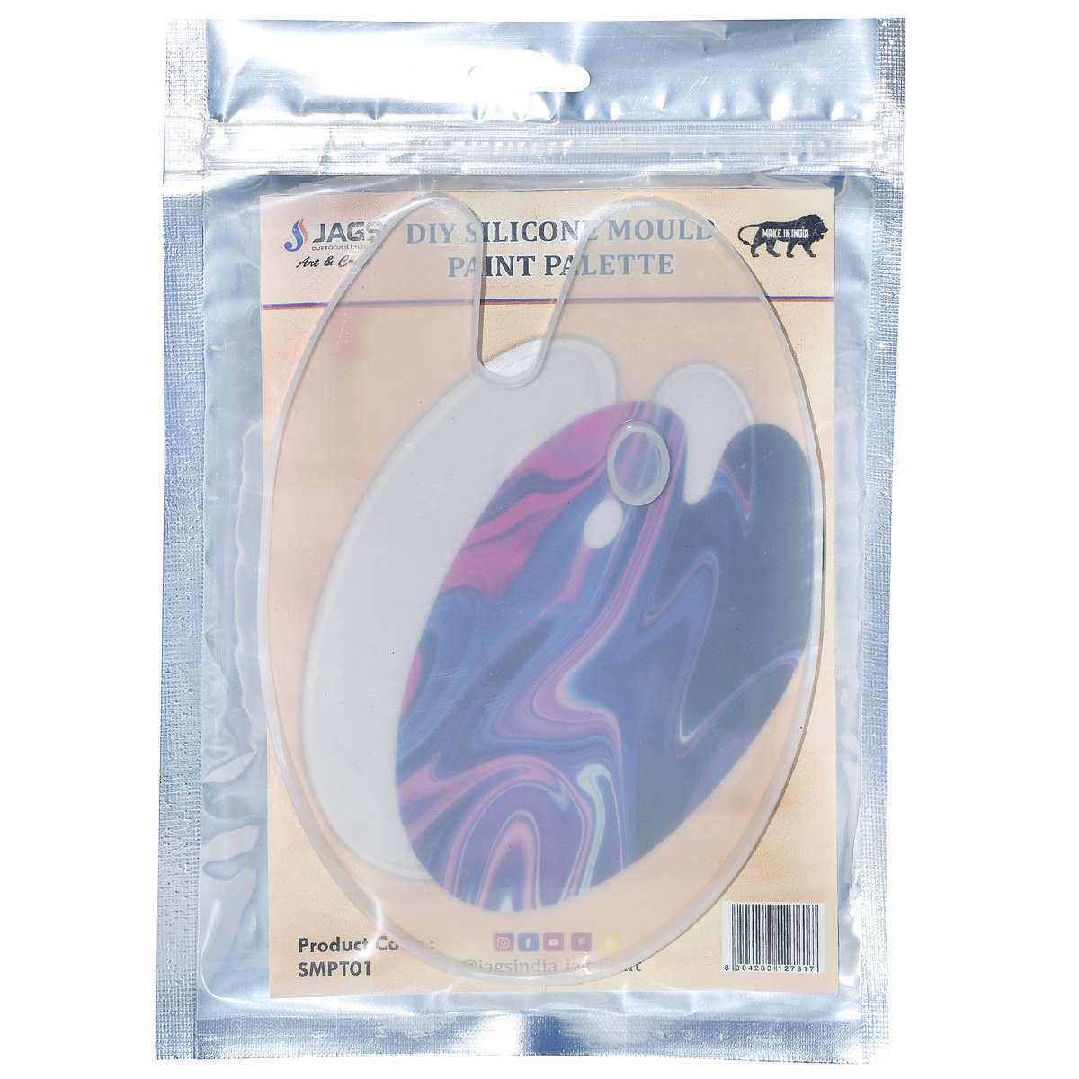 Gift To Love | Silicone Mould Painting Tray Oval | Size : Small | Code : SMPT01