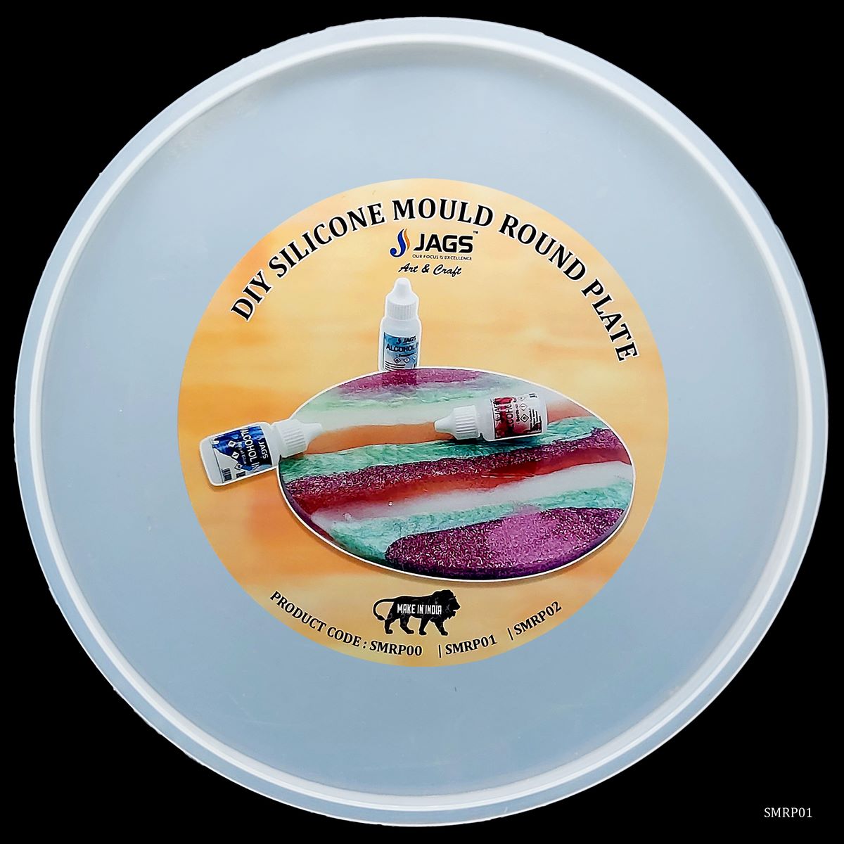 Gift To Love | Silicone Mould Round Plate | Size : 10 Inch | Code : SMRP01