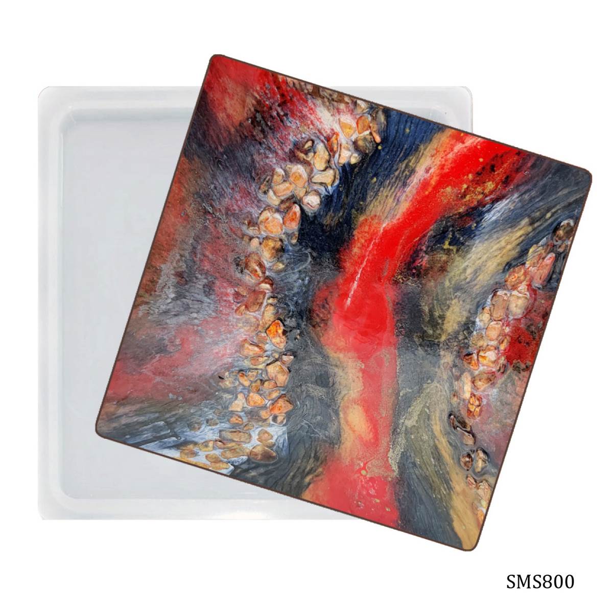 Gift To Love | Silicone Mould Square | Size : 6 Inch | Code : SMS800