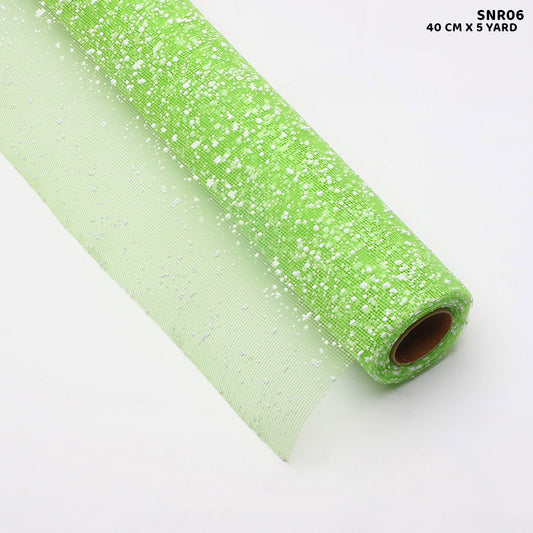 Gift To Love | Snow Roll | Color : Light Green | Size : 40 Cm X 5 Yard | Code : SNR06