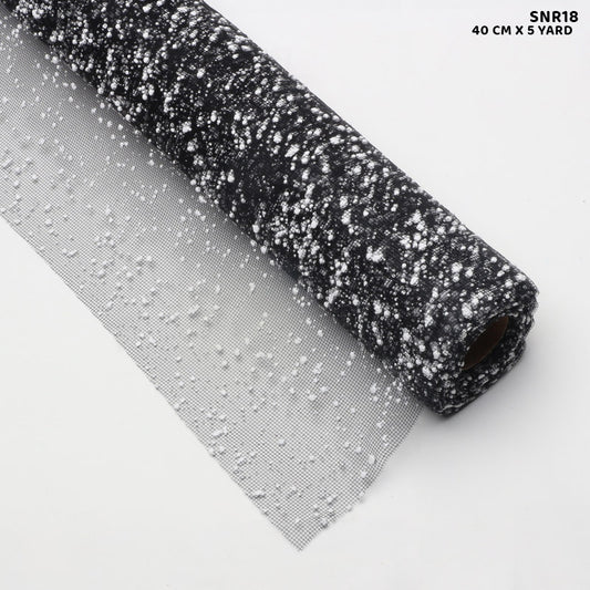 Gift To Love | Black Snow Roll 40 CM X 5 Yard | Code : SNR18