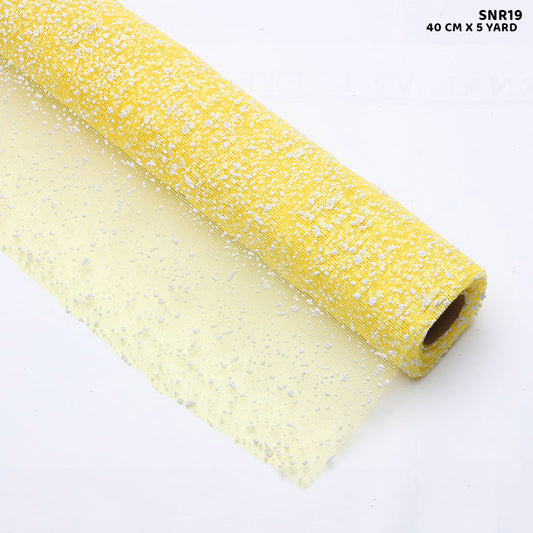 Gift To Love | Snow Roll | Color : Yellow | Size : 40 Cm X 5 Yard | Code : SNR19