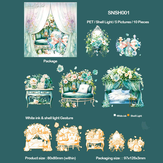 Gift To Love | Fantasy Lifehouse Series Sticker Pack | Pcs : 10 Pcs | Code : SNSH001